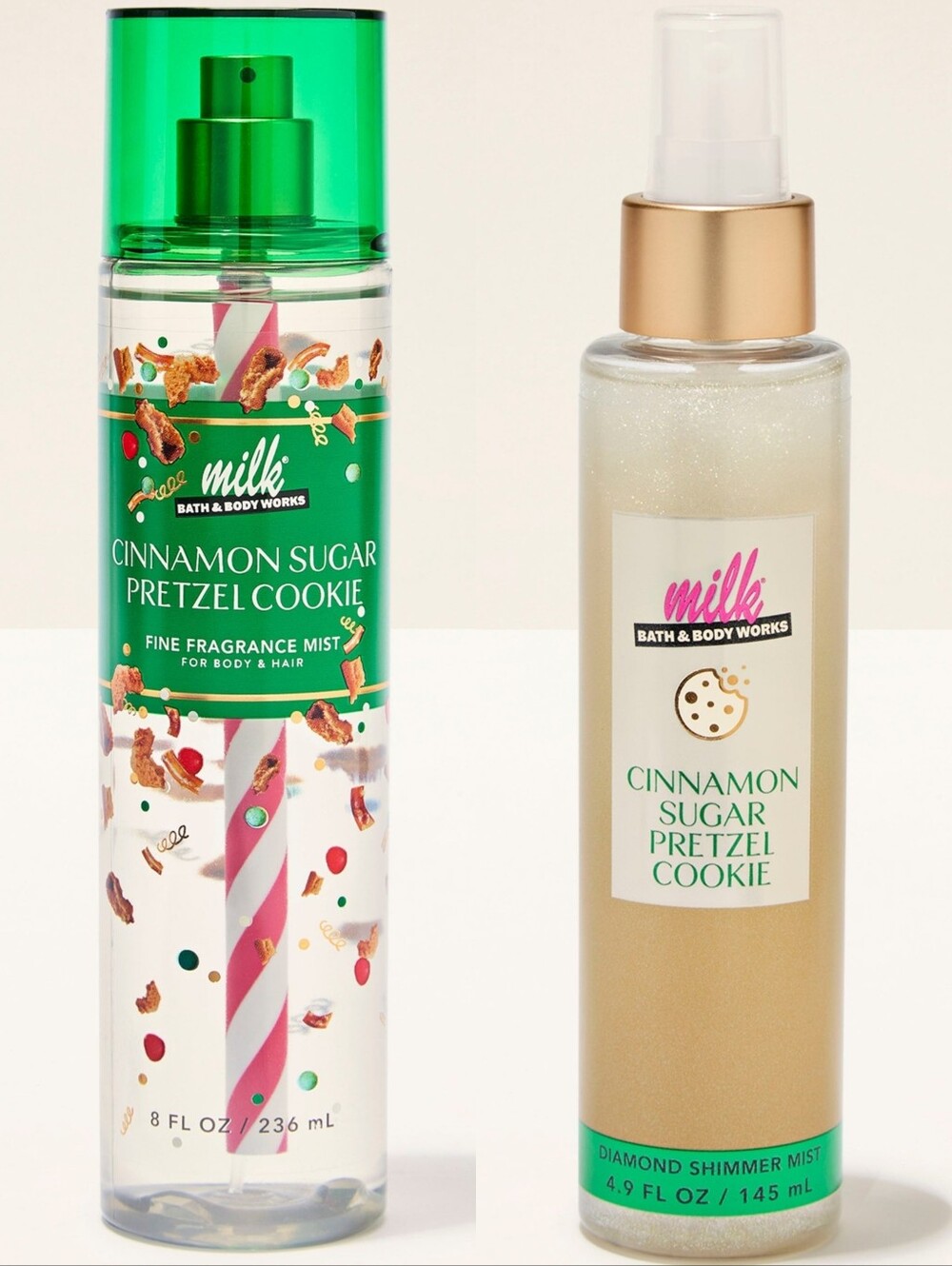 Bath & Body Works Cinnamon Sugar Pretzel Cookie Fragrance Mist & Shimmer Mist